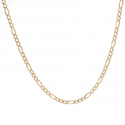 14K Yellow Gold Figaro Link 22 Inch Chain 11.1 Grams 