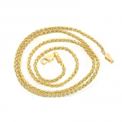 14K Yellow Gold 16 Inch Rope Chain 6.1 Grams 