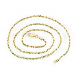 14K Yellow Gold 20 Inch Rope Chain 5.8 Grams 