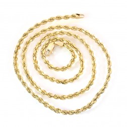14K Yellow Gold 20 Inch Rope Chain 15.2 Grams 