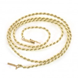 14K Yellow Gold 20 Inch Rope Chain 16.0 Grams 