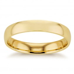 3.7 mm 14K Yellow Gold Wedding Band Ring