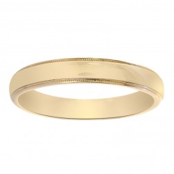 4mm 14K Yellow Gold Comfort Fit Wedding Band