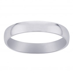 6.0mm Comfort Fit Wedding Band 14K White Gold 