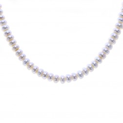 17.5 mm Freshwater Pearl Necklace 14K Yellow Gold Lock