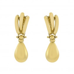14K Yellow Gold Drop Dangle Earrings 2.5 grams